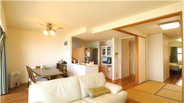 LDKと和室は一体利用して活用できます