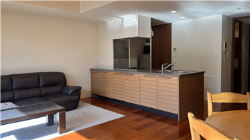 LDK オープンタイプのキッチン