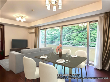 リビング(家具・家電等はCGです)