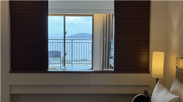 ベッドルームからの眺望