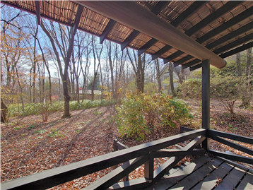 ウッドデッキより南西方向の眺望