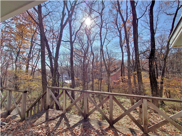 ウッドデッキより南方向の眺望