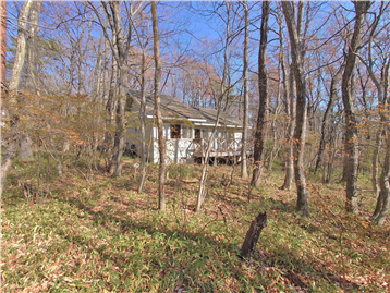 敷地内西側より建物方向