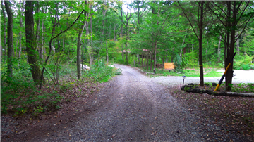 南東側前面道路（南東方向を撮影）