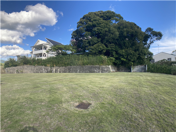 敷地内西側より東方向を撮影