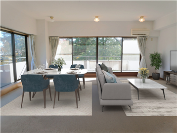 リビング(家具・家電等はCGです)