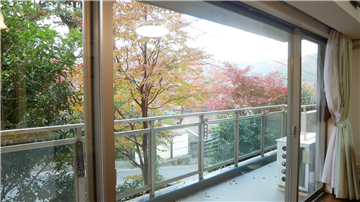 バルコニーから北方向を撮影