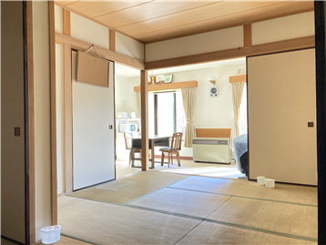 和室からＬＤＫ方向を撮影