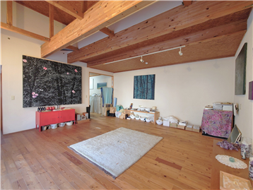 店舗スペース2を北側角より