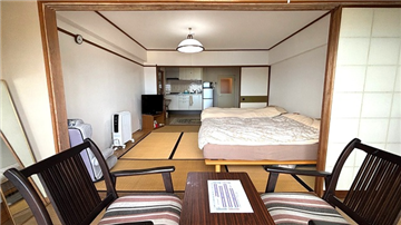 広縁より和室・DK方向を撮影