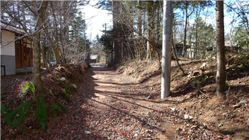 前面道路（西方向を撮影）