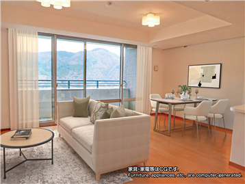 リビング（家具・家電等はCGです）