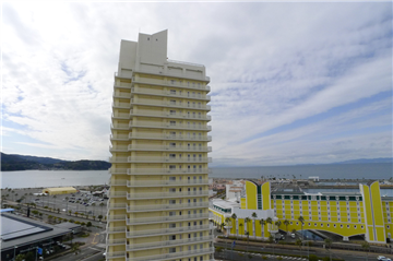 バルコニーから南西向きに見える眺望