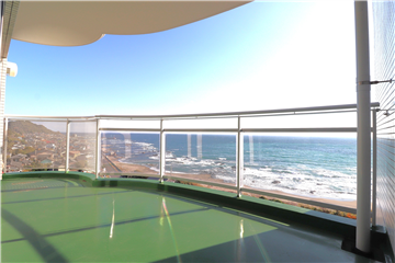 南向きのバルコニー