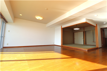 南向きで明るいのリビング