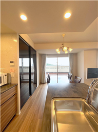 壁付け+アイランドのⅡ型キッチン