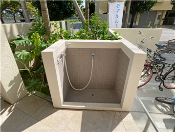 ペット足洗い場