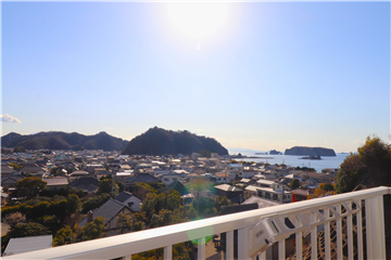 南側バルコニーから南西方向の眺望