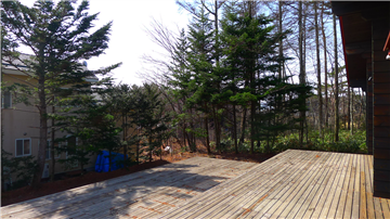 ウッドデッキからの眺望（南方向を撮影）