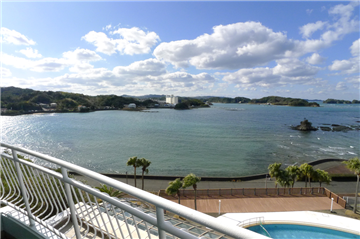 バルコニーから南西方向に見える眺望