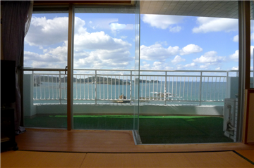 和室から楽しめる眺望