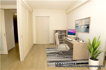 【リフォーム・補修等実施前】洋室2（家具・家電等はＣＧです）