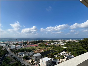 バルコニーからのオーシャンビュー／西方向を撮影