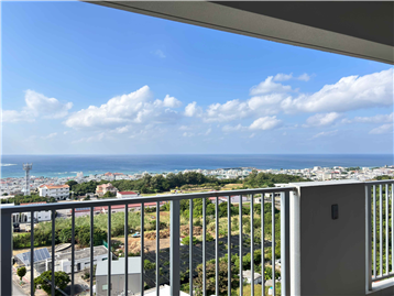 バルコニーからのオーシャンビュー／西方向を撮影