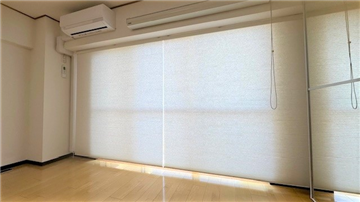 開口面にはシェード付