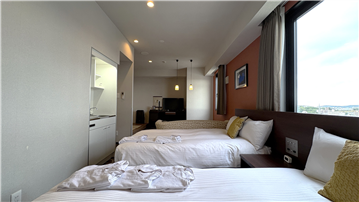 リビングダイニングスペース（南西側より撮影）