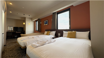 ツインのベッドスペース