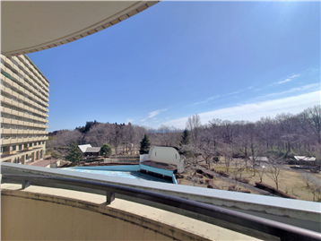 バルコニーより東方向の眺望