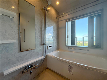 オーシャンビューのバスルーム