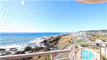 バルコニーからの眺望（西方向を撮影）