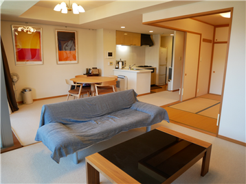 LDK北側から南側を撮影