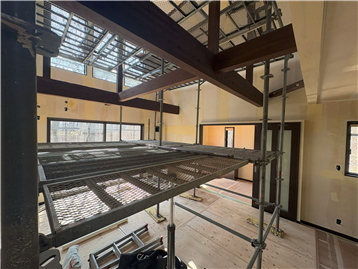 リビングを北側より撮影：リフォーム・補修等施工中