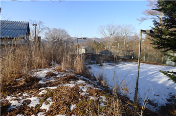 敷地内テニスコート/北方向を撮影