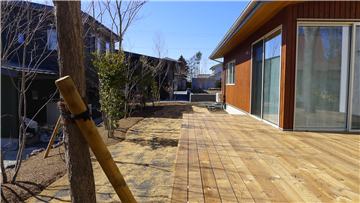 お庭（南西方向を撮影）