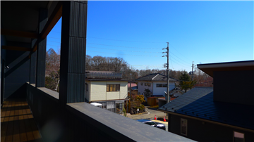 ２階バルコニーからの眺望（東方向を撮影）