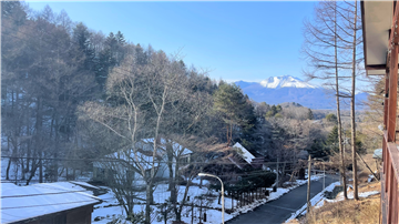 バルコニーからの冬景色(北方向を撮影)