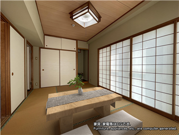 和室／家具・家電等はCGです。