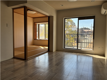 LDK（キッチン側から撮影）