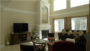 LDK(暖炉風ガススープ方向を撮影)