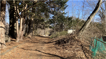 敷地北側道路／東方向を撮影