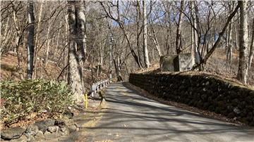 前面道路（北方向を撮影）