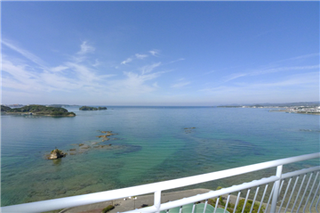 バルコニーより北西向きに見える眺望