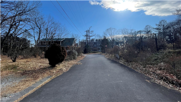 前面道路（南方向を撮影）