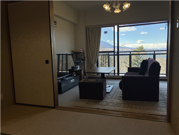 和室からの眺望／南西方向を撮影