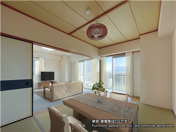 LDKと和室／家具・家電等はCGです。