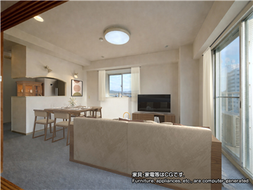 LDK／家具・家電等はCGです。_